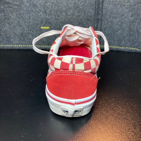 Vans Old Skool Red Checkerboard Suede Casual Skate Shoes Men's Size 6.5 W 8 - Picture 11 of 12